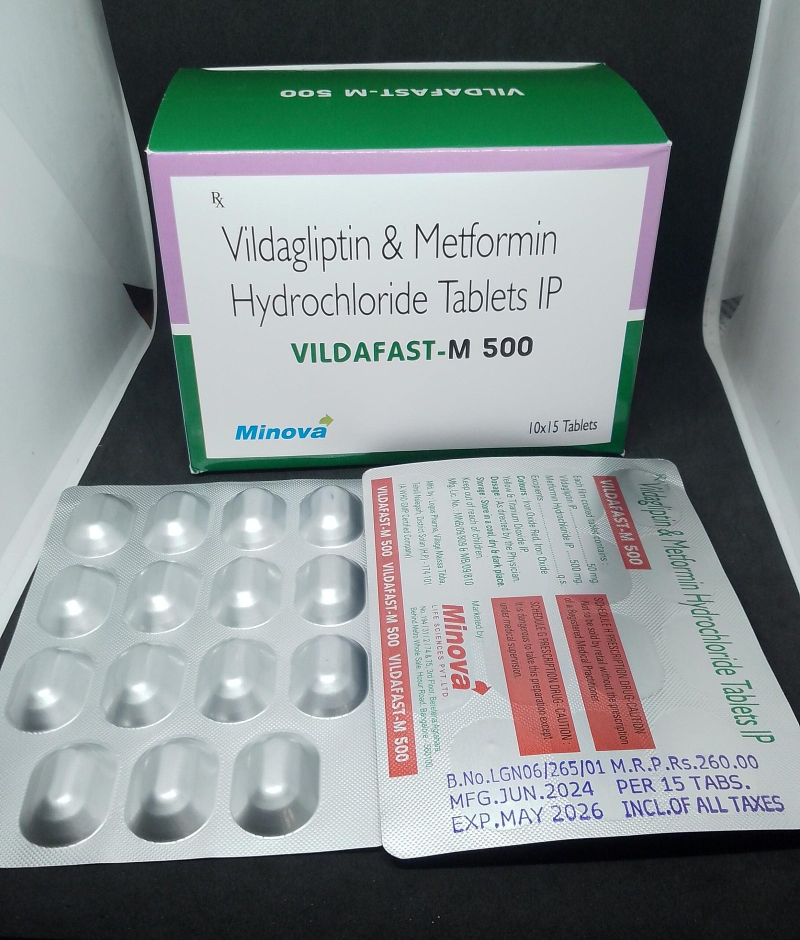 Vildafast-M 500 Tablets