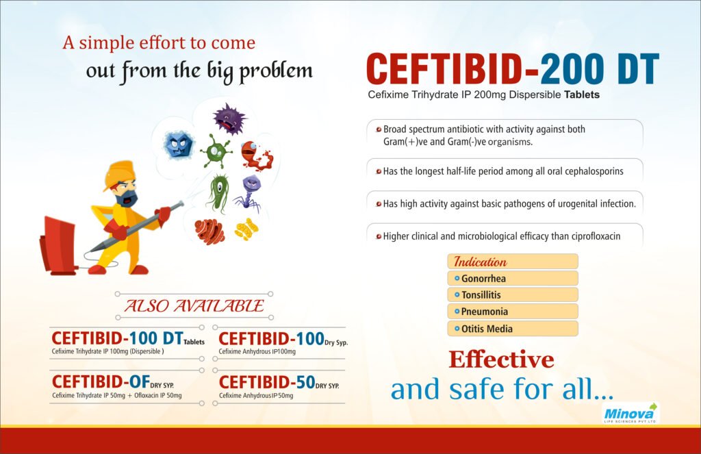 Ceftibid-200 DT Tablet with Cefixime for infections